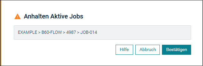 Aktiven Job anhalten