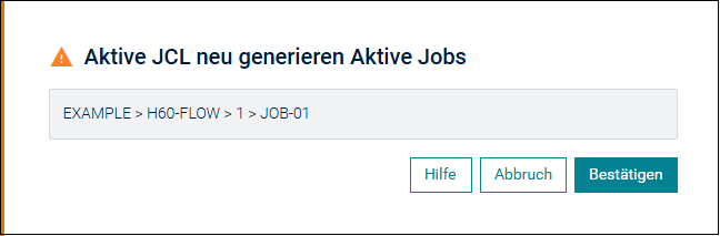 Aktive JCL neu generieren