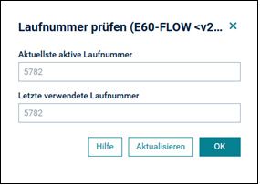 Laufnummer pr&uuml;fen