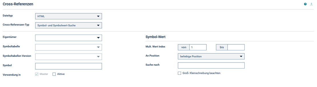Symbol-Suche nach Wert