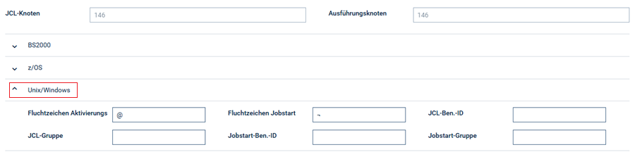 Register "OS Speziell" Unix/Windows