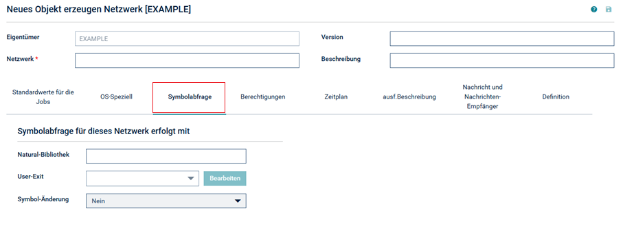 Register "Symbolabfrage"