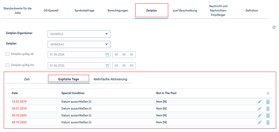 Register ExpliziteTage"