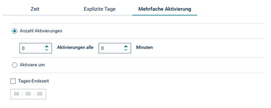 Register "Mehrfache Aktivierung"
