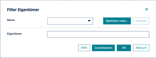 Filter Eigent&uuml;mer