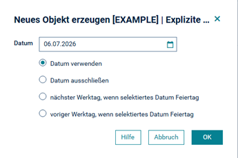 Explizite Tage