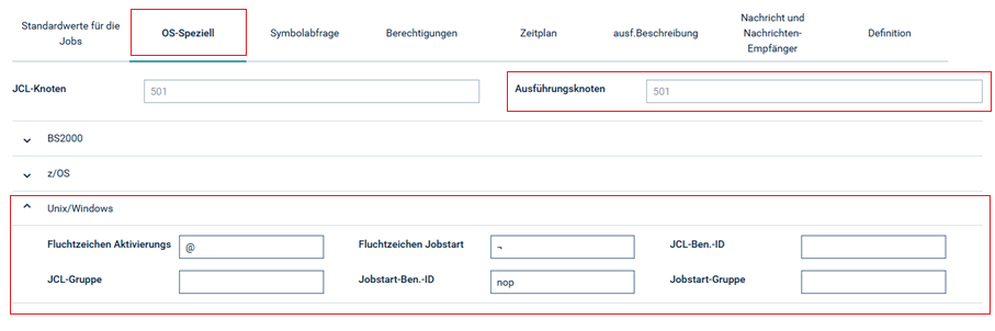 Register OS Speziell - UNIX und Windows