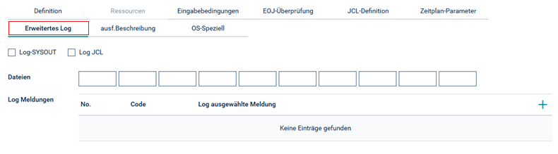 Erweitertes Log