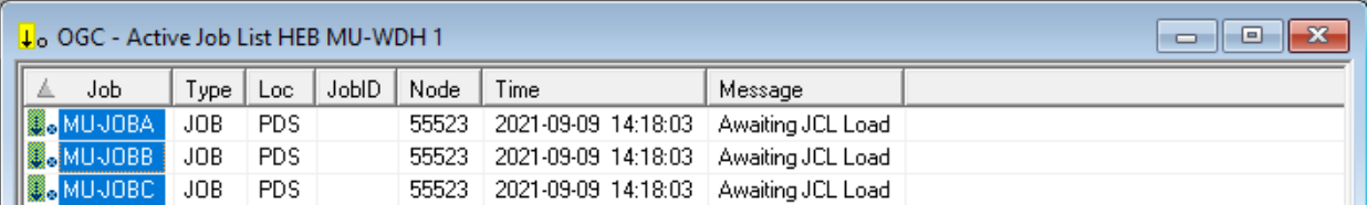 Active Job List