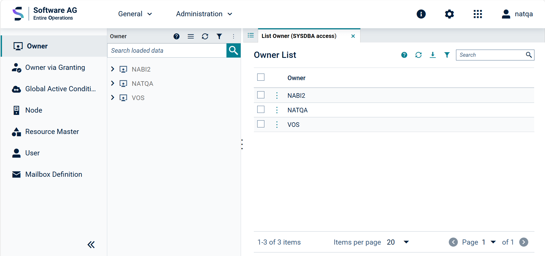 Object Workspace and Content Area