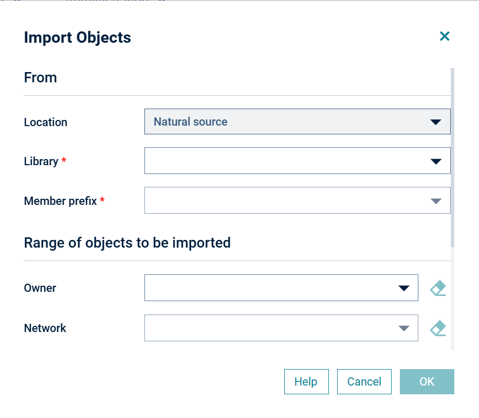 Import object