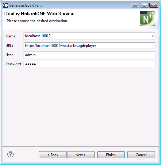 Deploy web service