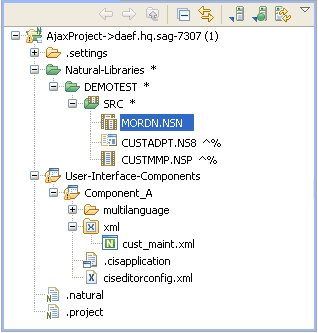 ajax object maint wizard xml file