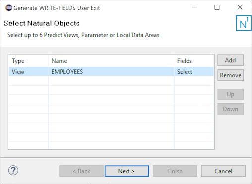 The Select Predict Views window which prompts you to select up to 6 Predict Views.