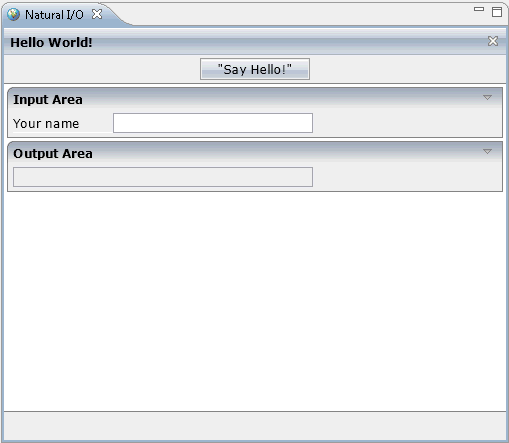 Output of HELLO-P.NSP