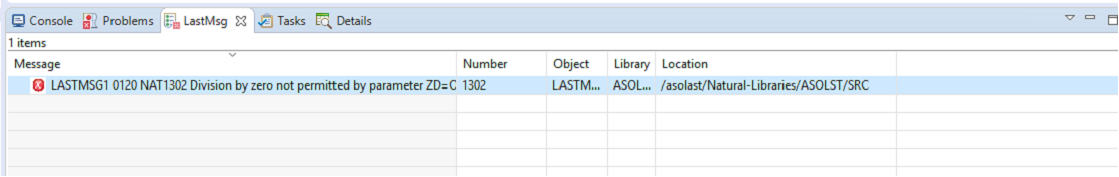 LastMsg runtime errors