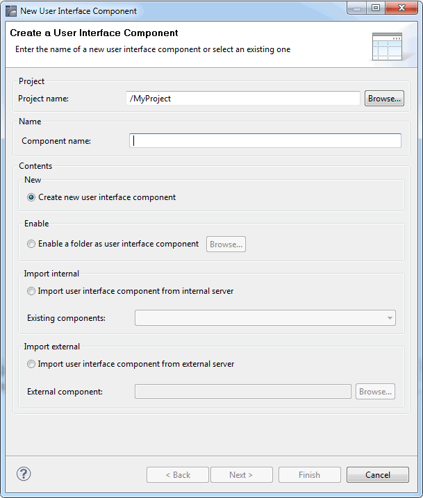 Create a User Interface Component