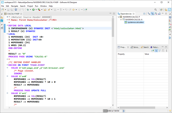 Layout opened in Layout Editor