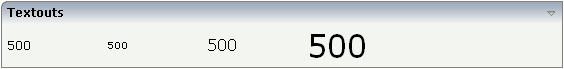 Textouts
