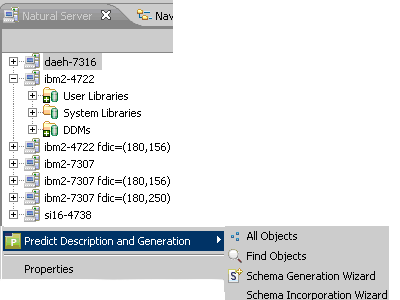 Commands in context menu