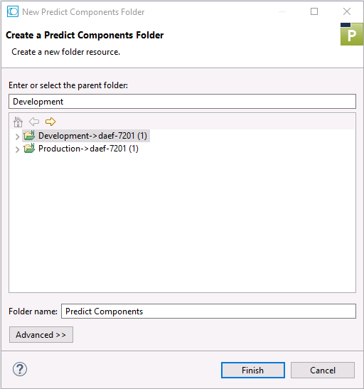Create new folder dialog