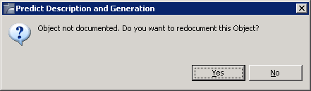 Dialog asking whether you want to redicument this object