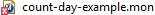 Example of an error icon over a file name
