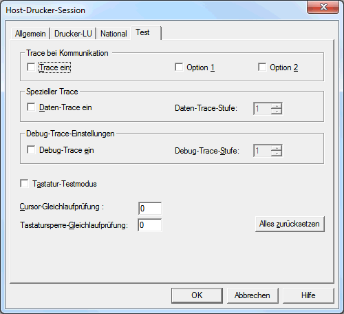 Host-Drucker-Session - Test