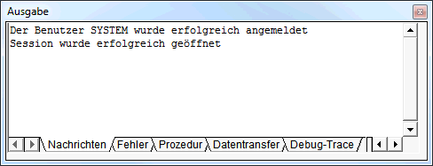 Ausgabefenster