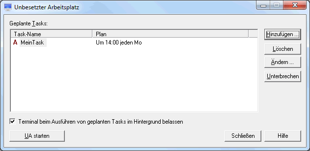 Unbesetzter Arbeitsplatz
