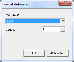 Format definieren