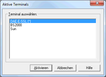 Aktive Terminals