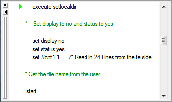 Procedure Window