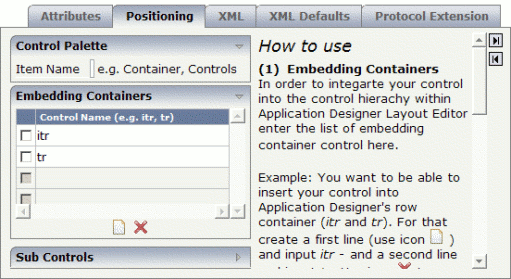 Embedding containers