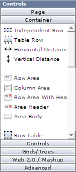 Control palette