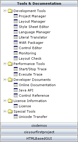 Navigation frame