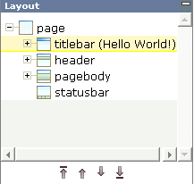 Select titlebar