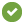 Green circle with white check mark