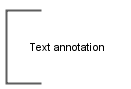 BPMN object symbol Text annotation