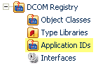 dcom application id node
