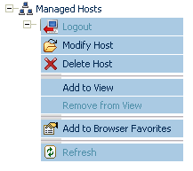 modify host (context menu)