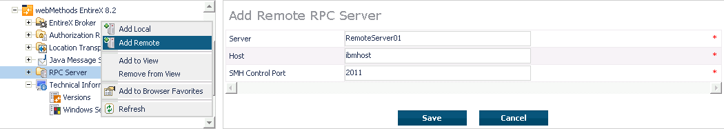 add remote server